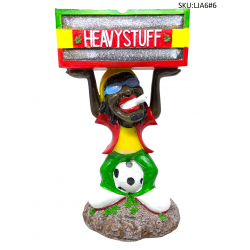 Large Jamaican Man Ashtray #6 [LJA6] G